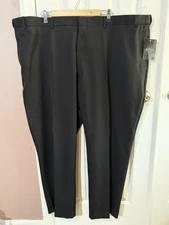 Botany 500 Dress Pants Mens Size 52 M Black New