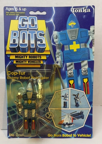 Tonka GoBots Cop-Tur 7255 Enemy Robot Helicopter 1985 New Sealed