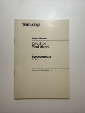 Vintage 1983 Cave Of The Word Wizard Commodore 64 MANUAL ONLY