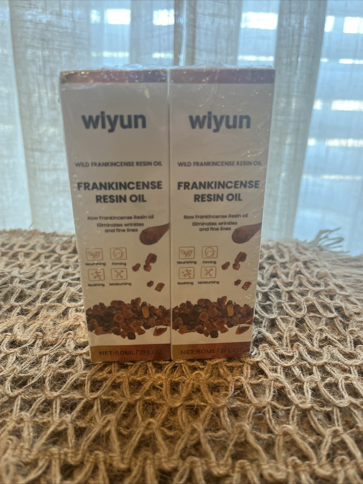 Paquete de 2 aceites de resina de incienso salvaje Wiyun (60 ml/2 fl oz cada uno) fecha de caducidad 14/02/28