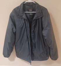 L.L.Bean Mens Large Navy Blue Insulated Full Zip Lightweight Jacket