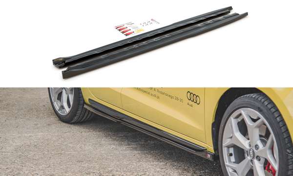 Maxton Design Seitenschweller Ansatz (Paar) Passend FüR Audi A1 S-Line Gb Schwar-image
