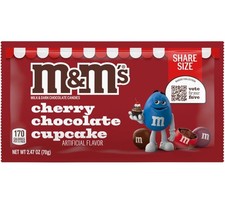 M&M's Cherry Chocolate Cupcake 70g Bag Share Size Rare USA Import