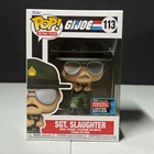NYCC 2022 Funko Pop! GI Joe Sgt. Slaughter #113 Official Sticker Exclusive