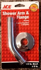 BRAND NEW ACE HARDWARE CROME SHOWER  ARM & FLANGE 