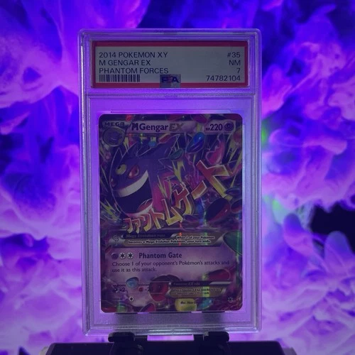 Pokémon 2014 M Gengar EX XY Phantom Forces 35/119 Holo Ultra Rare PSA 7