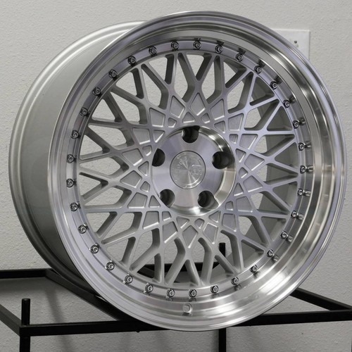 17x9 Aodhan AH05 AH5 Custom 5x120 25 Silver Machined Wheels Rims Set(4) 73.1