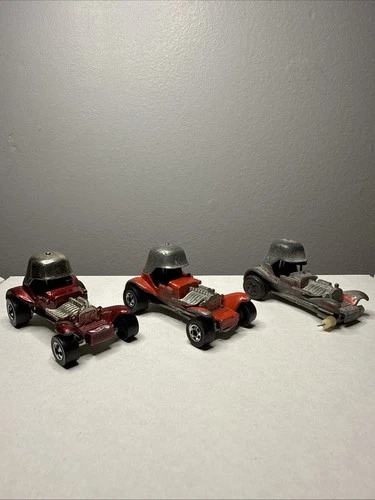 Vintage 1969 Hot Wheels Original Redline RED BARON Lot Of 3 Mattel Hong Kong