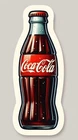 Coca-Cola 1.5" Vinyl Sticker ~ Vintage Coke  Bottle Antique Soda Pop