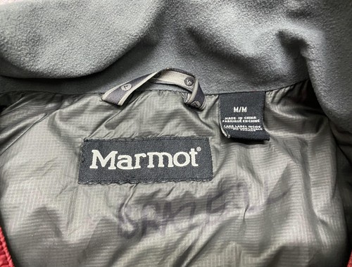 Marmot Micro Puffer Light Jacket Outdoor Jackson Hole Red Ski Resort Men's M - Picture 8 of 9