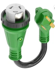 Rvguard Dogbone 30 Amp Male to 50 Amp 12 Inch Female Locking Connector