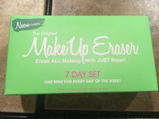 The Original MakeUp Eraser 7 DAY SET NEON 6 Green Minis 1 Pink BOXED AUTHENTIC