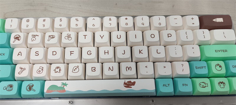 Animal Crossing 134 XDA Keycap Set PBT Cherry for MX Mechanical