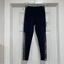 Beyond Yoga Down the Line Metallic High Rise Leggings Size Small