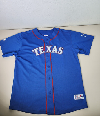 MLB Genuine Majestic Texas Rangers Jersey Sz 18/20 XL #10 Michael