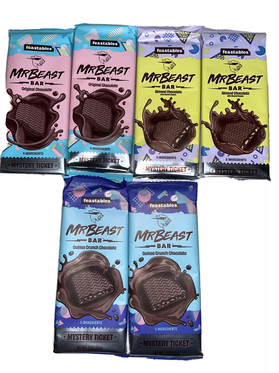 Feastables MrBeast Chocolate Bar Original/Milk/Almond/Quinoa