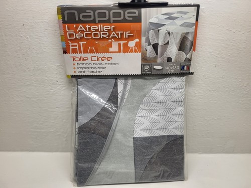 Nappe Ovale Toile Cirée 140x180 Cm - 6 Couverts, Multicolore, PVC, Neuf Sans étiquette
