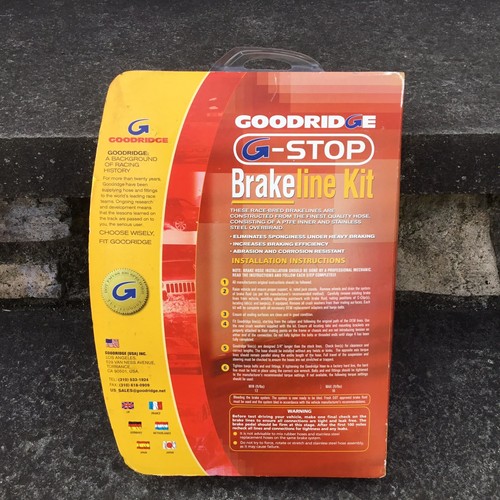 G-STOP GOODRIDGE HIGH PERFORMANCE BRAKELINE KIT 2012 Nissan GTR SP308R35 308R35 - Picture 5 of 10