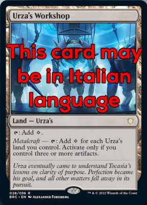 MTG URZA's WORKSHOP 28 EXC - URZA LABOR - BRC IT - MAGIC