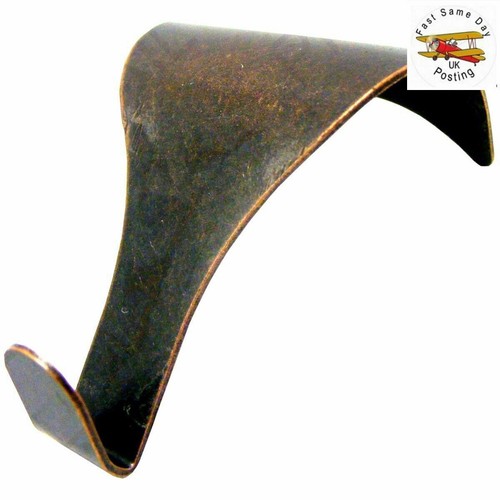 10x PICTURE RAIL HOOKS Antique Bronze Dado Moulding Frame Photo Mirror Hangers - Picture 2 of 2