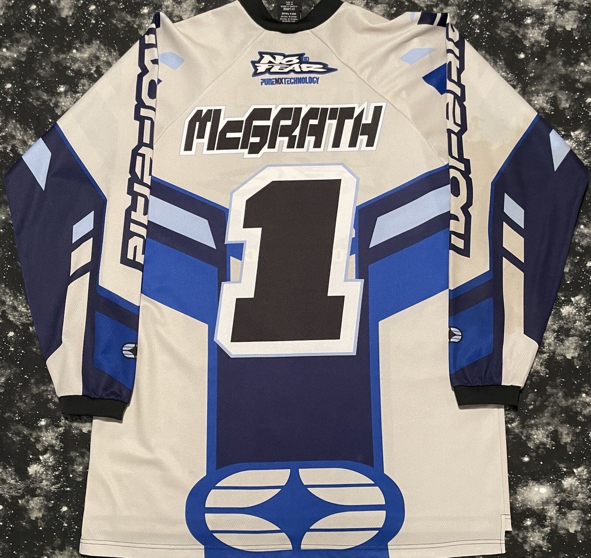 Vintage No Fear Jeremy McGrath Mazda Yamaha Motocross Jersey