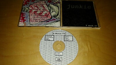 Junkie - 2 Much TV CD 1995 Second Street Records hard/alternative rock rare 