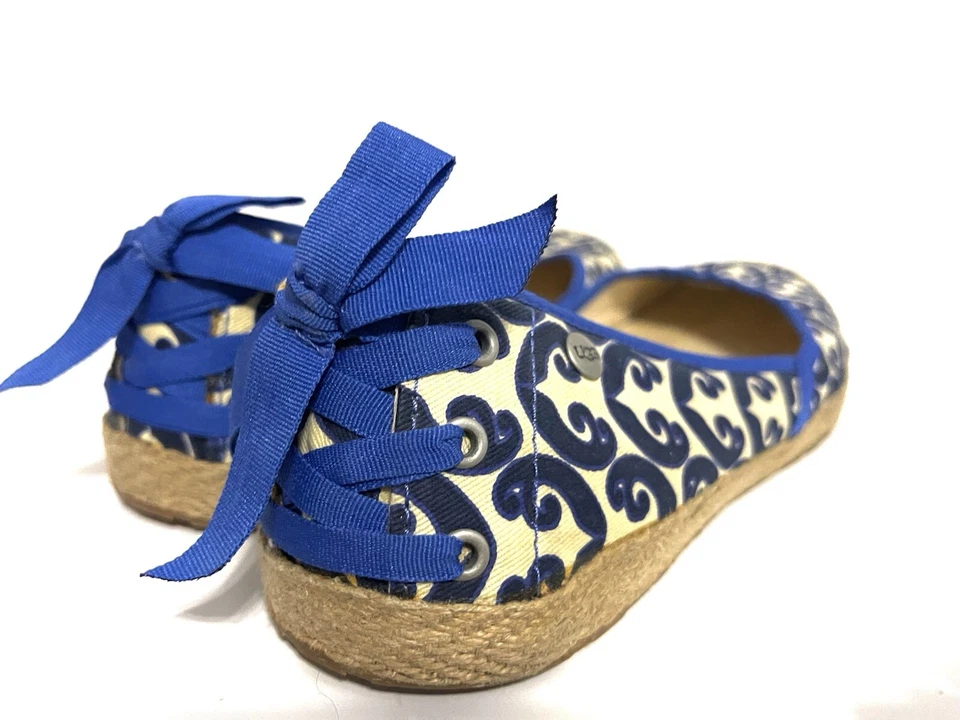 UGG Australia Azul Real/Tostado Alpargata Ballet Plantillas Acolchadas 9 Foto 3 de 4