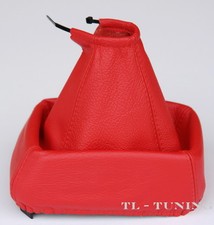 Schaltsack Schaltmanschette passend für OPEL ASTRA F Bj. 1991-2002 in Leder ROT