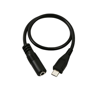 Micro USB 5 Pin Male To 3.5mm Female AUX Audio Sync Headphone Adapter Cable Cord