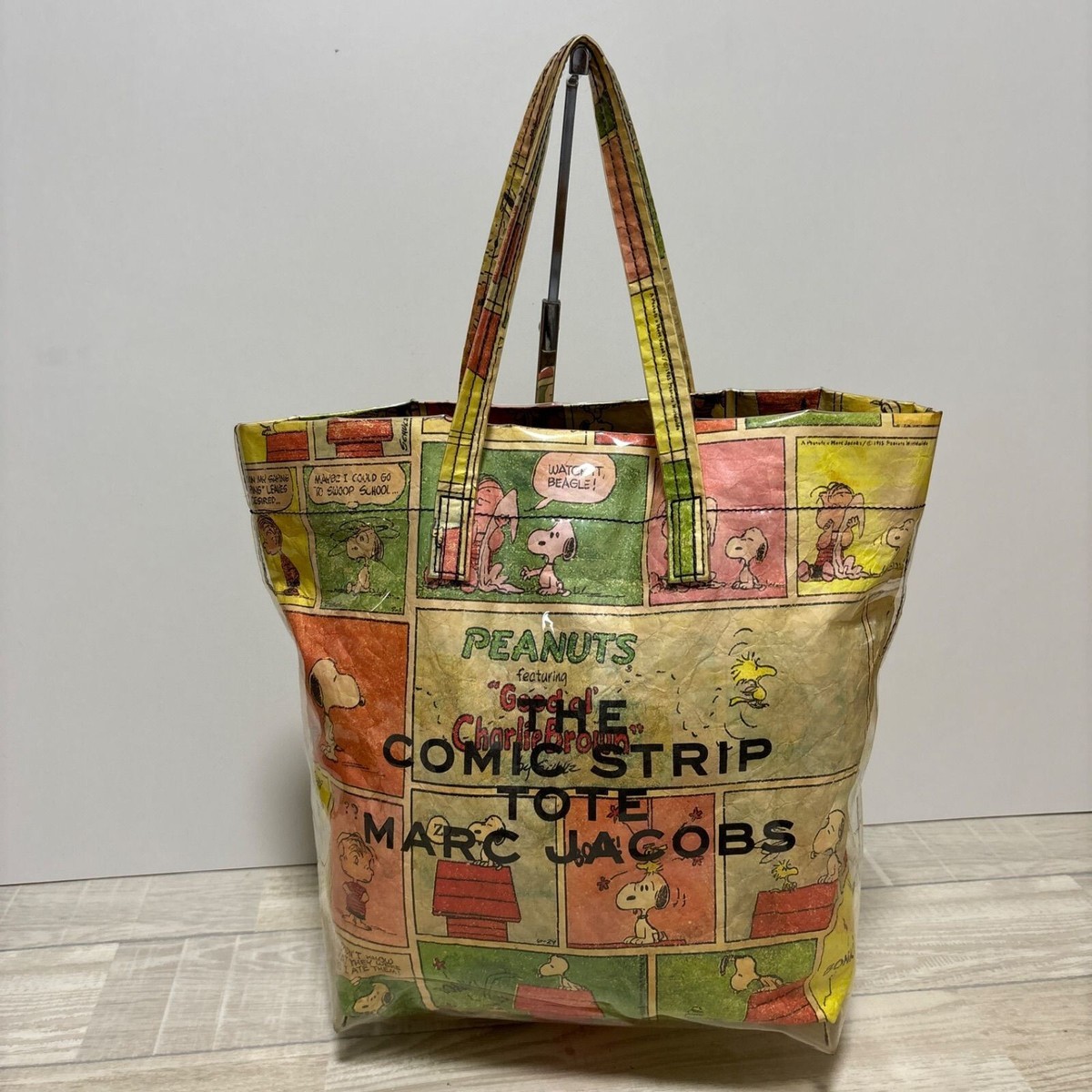 セール☆コラボ PEANUTS X MARCJACOBS 便利TOTE Marc Jacobs X Snoopy Peanuts Comic Strip Tote Bag Medium