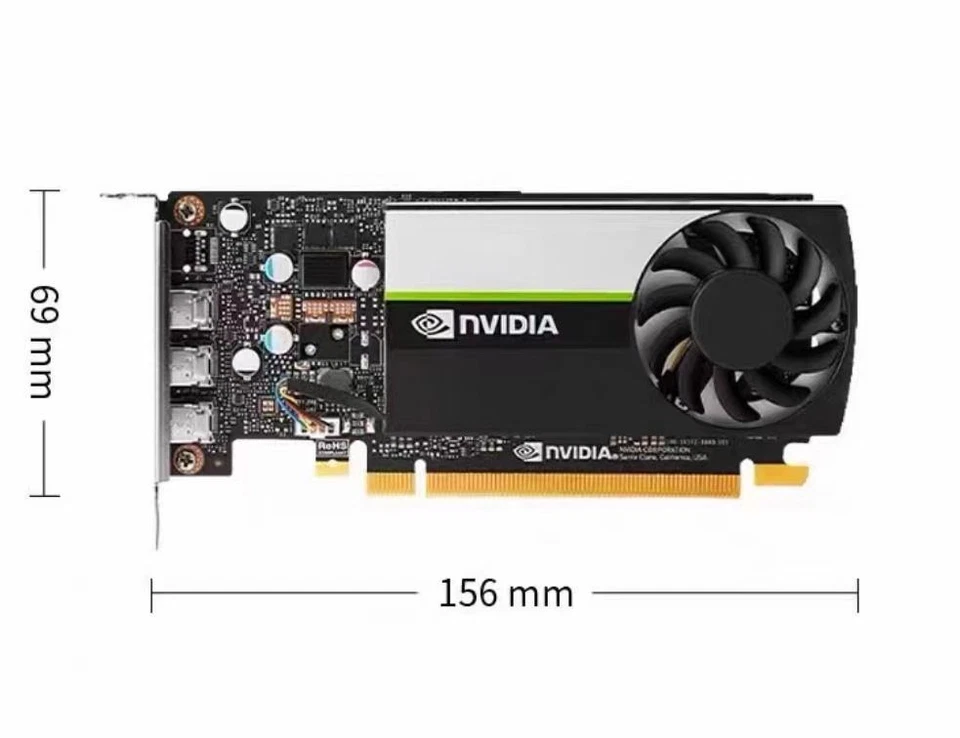 NVIDIA Quadro 4GB VCNT400-4GB T400 3x MDP GDDR6 PCI-E 3.0 Graphic Card - Image 2 of 3