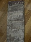 1 JCP Sheer Patina Window Scarf 59” W X 216”L.  Chocolate/plum Multi Color New — photo 3