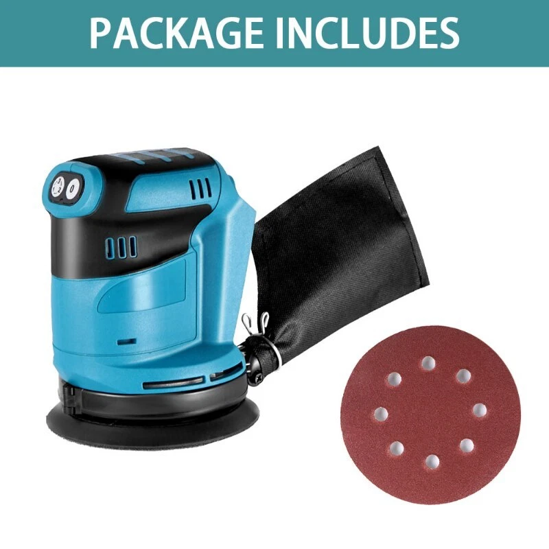 Cordless Orbital Sander Wood Grinder Electric Car Polisher for Makita Battery - Image 4 of 4