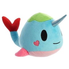 Narwally Tokidoki Narwhal Aurora Plush Toy 10" long 14417 Super Squeezable Soft