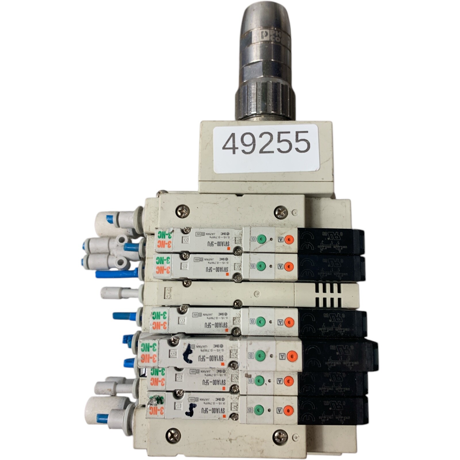 SMC SV1-LRO066 Valve Island With Solenoid Valve 6 X SV1A00-5FU