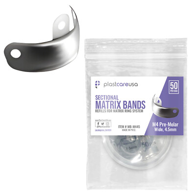 Dental Metal Matrices Sectional Molar Matrix Refill Soft Band (Choose Size/Qty)