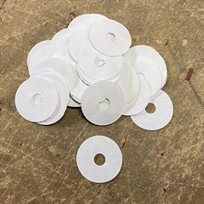 100 Piano Key Level/Dip Regulation Paper Front Rail Punchings White .003"