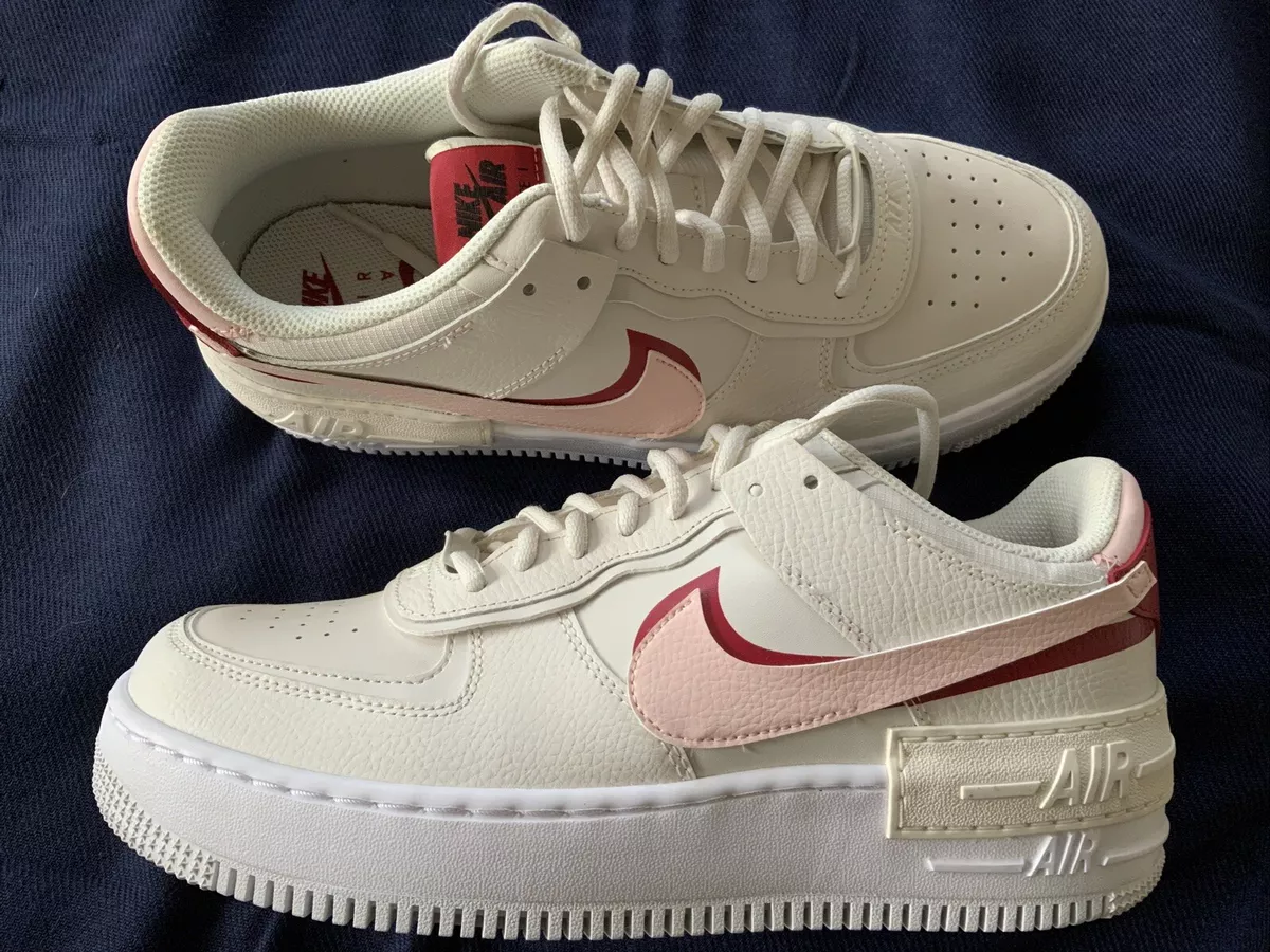 Nike Women's Air Force 1 Shadow Phantom/Echo Pink-Red - CI0919-003