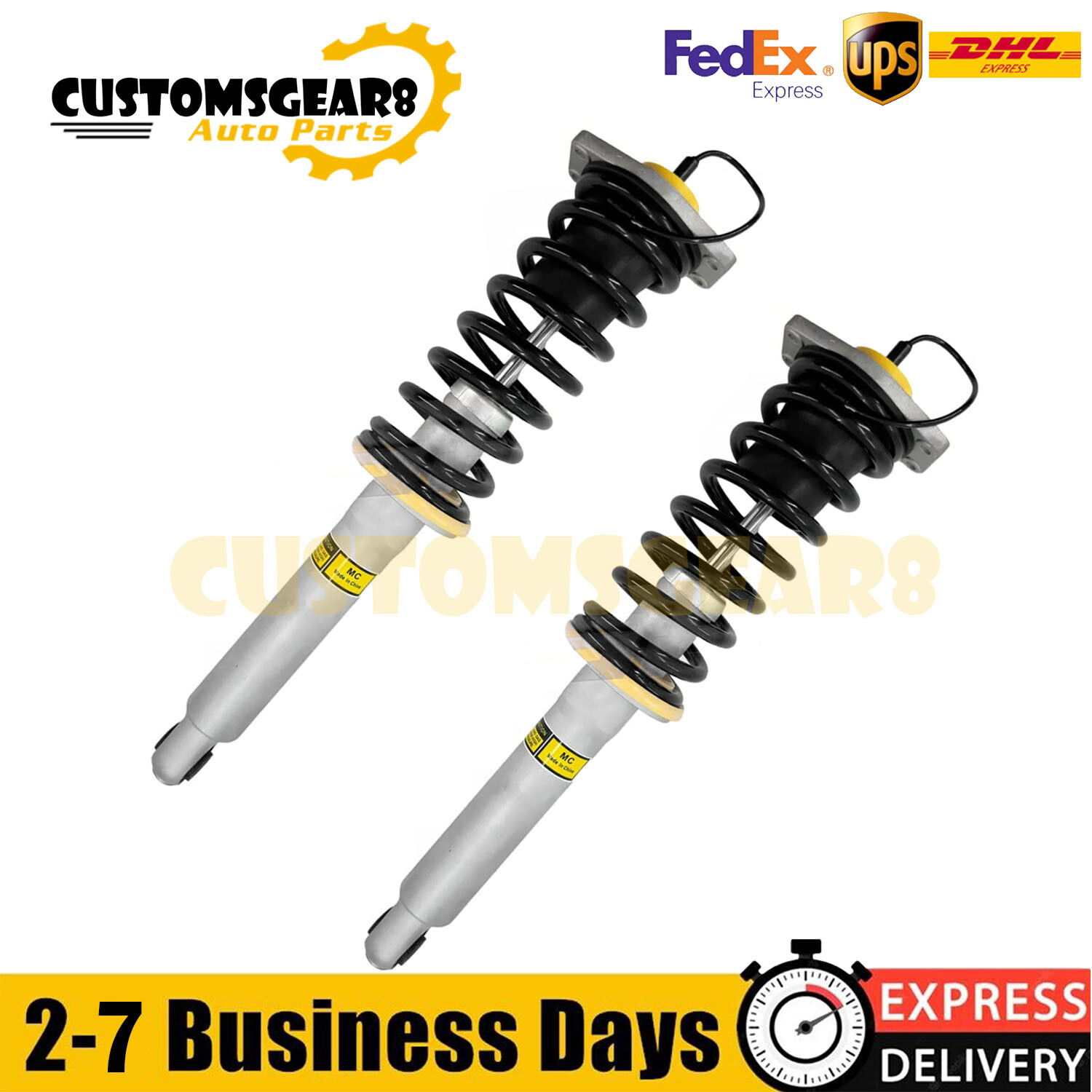 2X Rear Shock Struts Assys Fit Maserati Quattroporte M139 Sport Gt 2006-13 4.7L