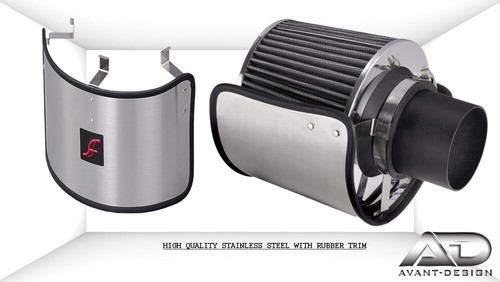 AF DYNAMIC UNIVERSAL STAINLESS STEEL HEAT SHIELD COVER for 2.75"-3.5" AIR FILTER - Bild 3 von 3