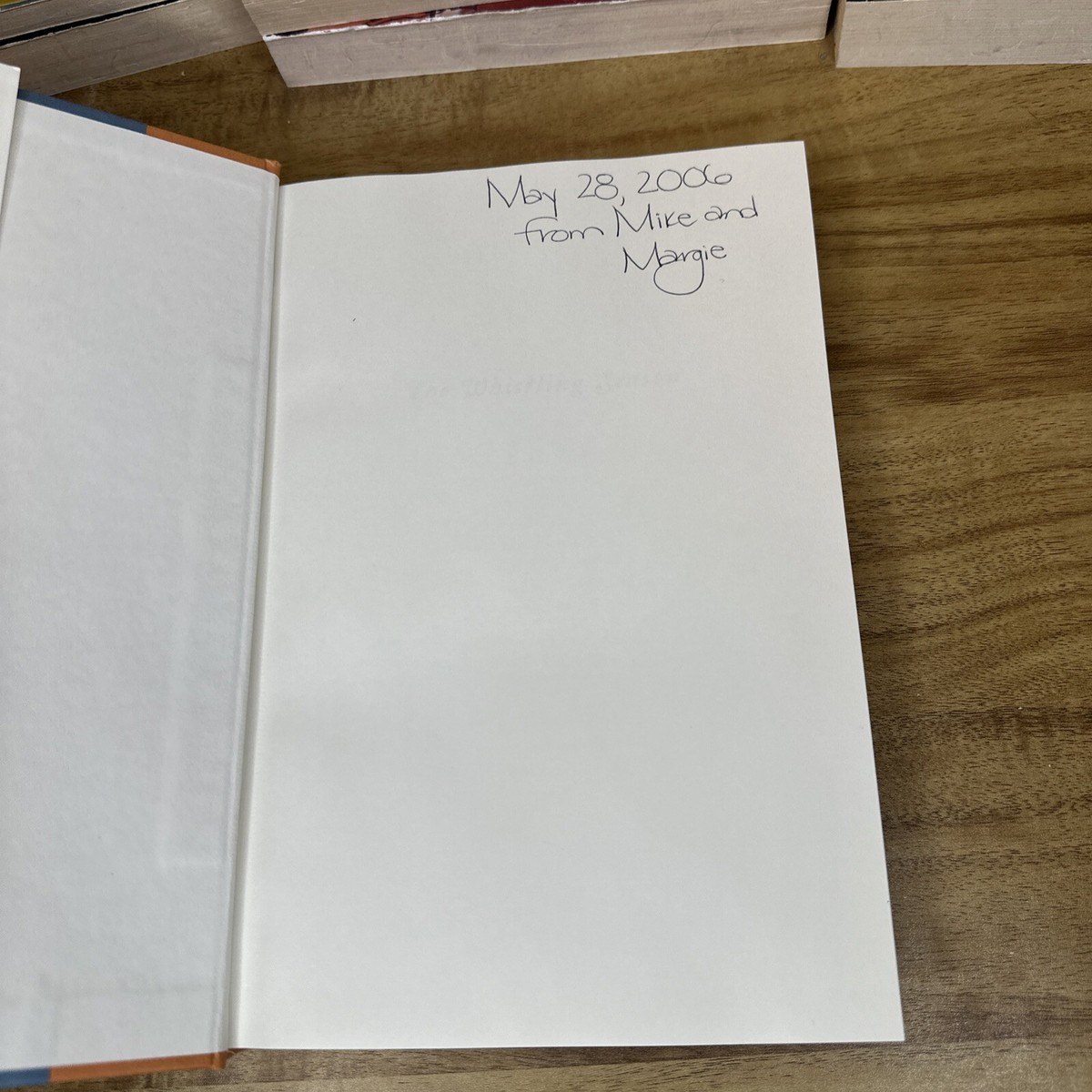 White Hot【ビンテージ洋書】 The Whistling Season by Ivan Doig SIGNED first printing 2006