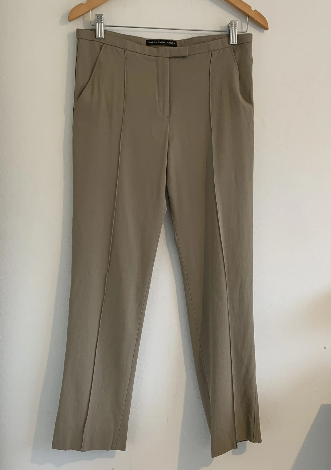 Balenciaga Pantalone Leggero Beige Cerbiatto 36 UK 8