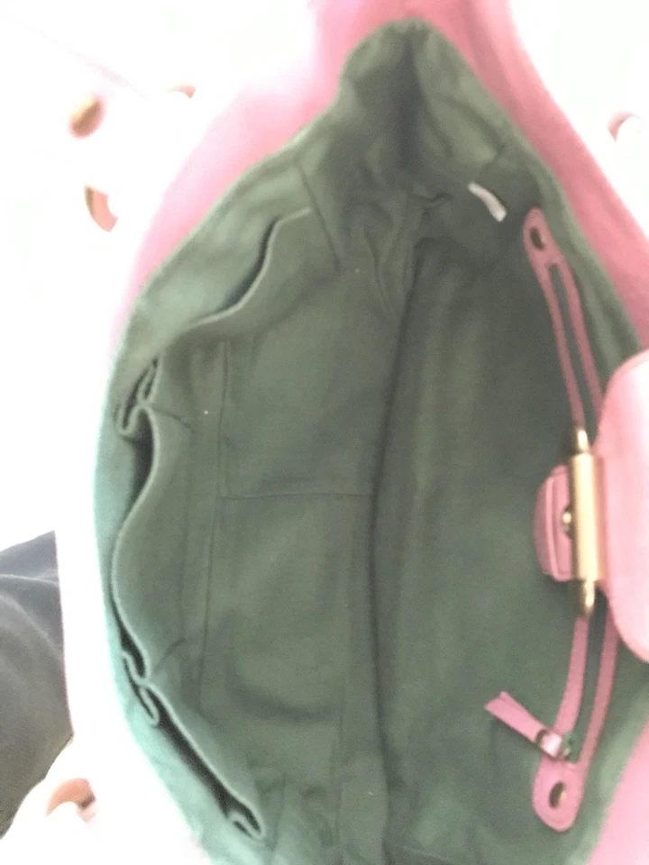 Cartera Isabella Fiore de cuero rosa Foto 4 de 4