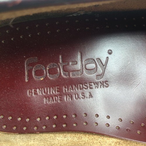 Footjoy Shoes Mens Size 8 D Loafer Dress Brown Leather Kiltie Tasseled Slip On - Picture 7 of 8