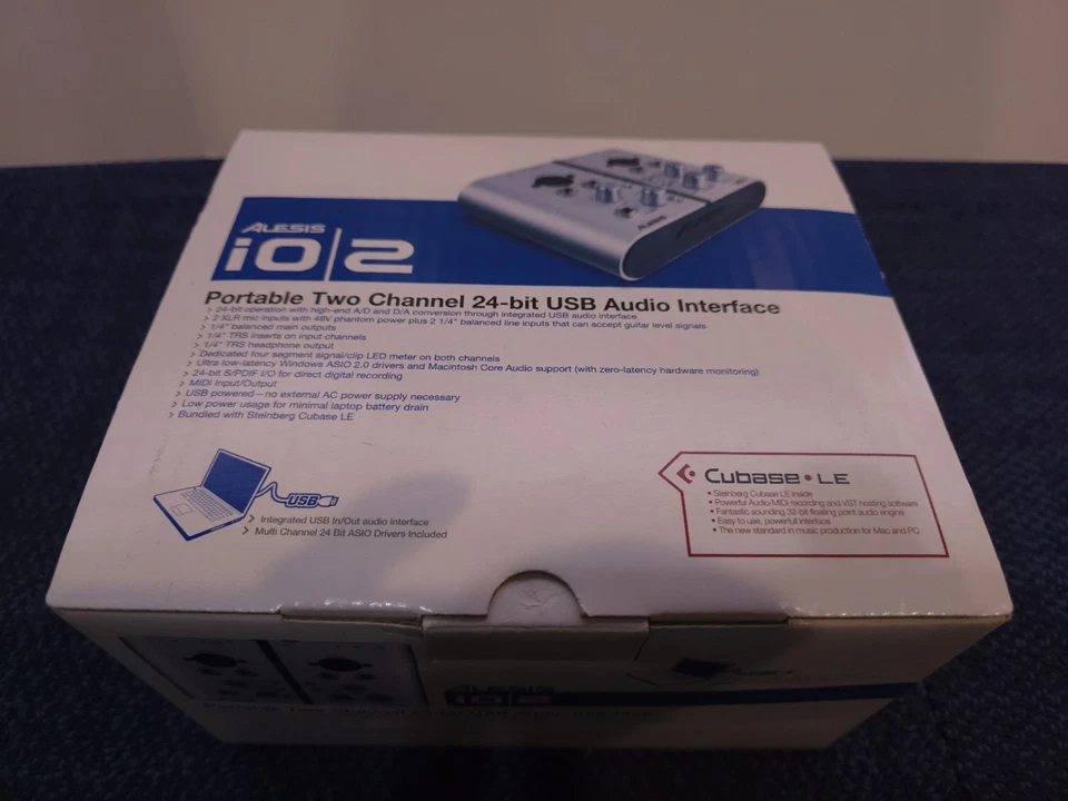 Alesis iO2 Express USB Computer Audio Recording Interface Muscian RockBand  - Image 2 of 4