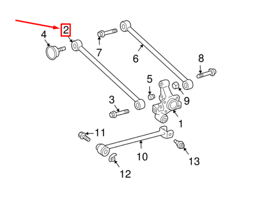 LEXUS RX XU30 Rear Suspension Lower Control Arm 4871048040 NEW GENUINE - Picture 5 of 6