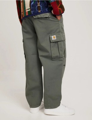 Carhartt Herren Cole Cargo Hose - Smoke Green - Größe 26'' UVP 120£