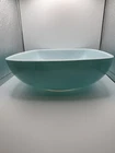 VINTAGE PYREX BLUE TURQUOISE SQUARE 2 1/2 Qt CHIP BOWL DISH #025 MID CENTURY 9x9