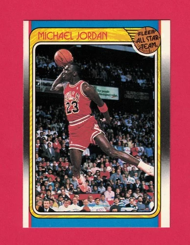1988-89 Fleer #120 MICHAEL JORDAN All Star Chicago Bulls The GOAT