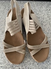 Cali From Skechers Luxe Foam Vegan, Ladies Wedge Sandals, Size Uk 6. Worn Once